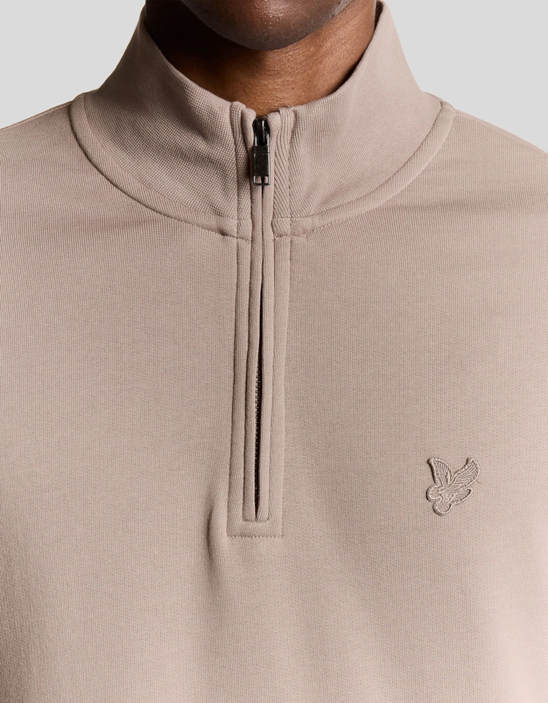 Lyle & Scott Superfine Quarter Zip Sweatshirt - X893 Fife