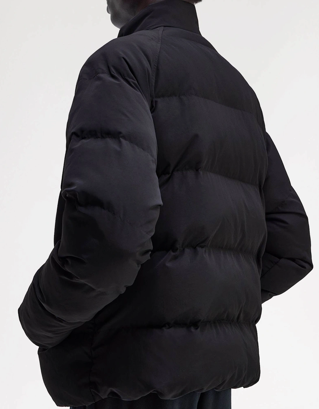 Mens Raglan Sleeve Padded Jacket - Black 102