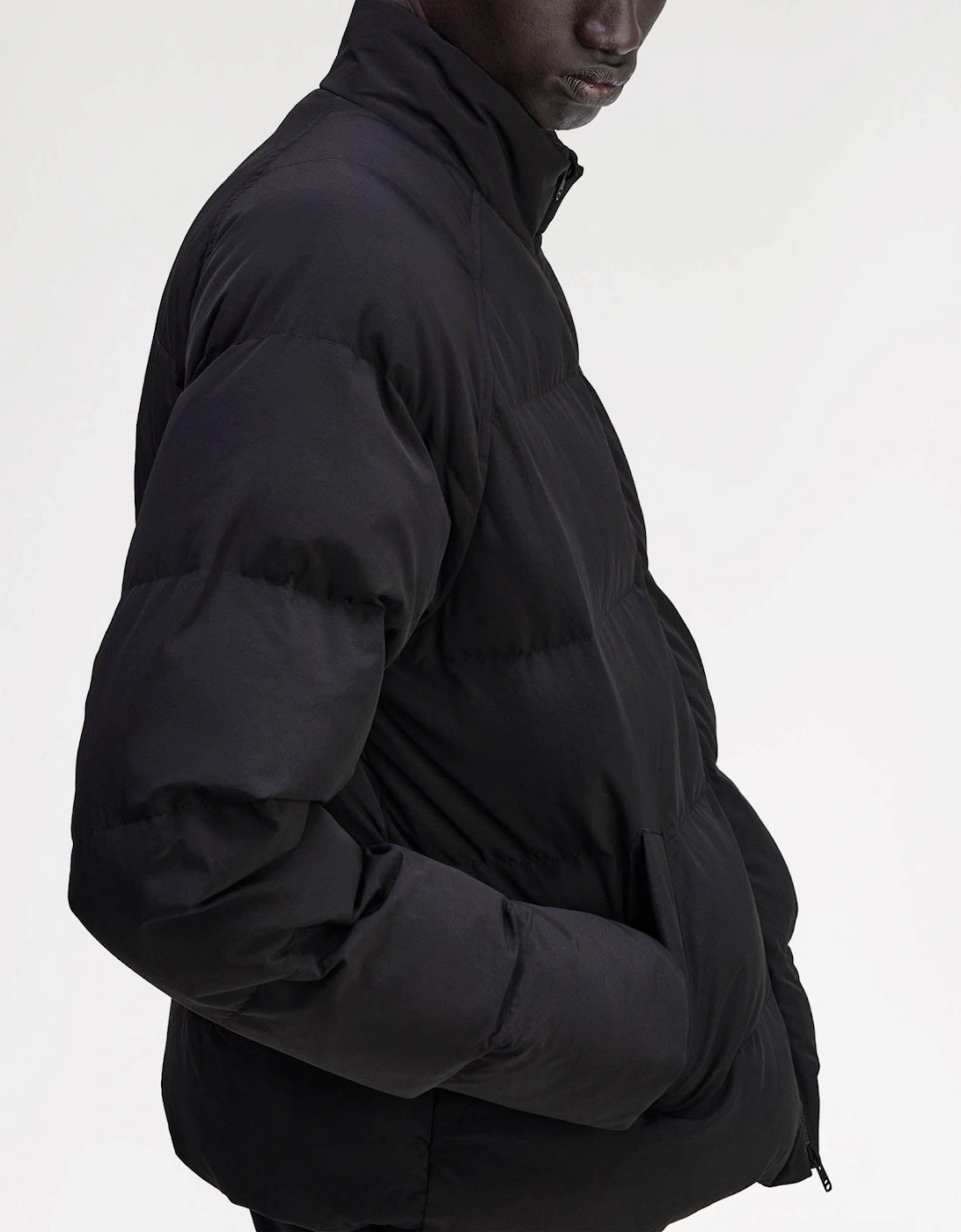 Mens Raglan Sleeve Padded Jacket - Black 102