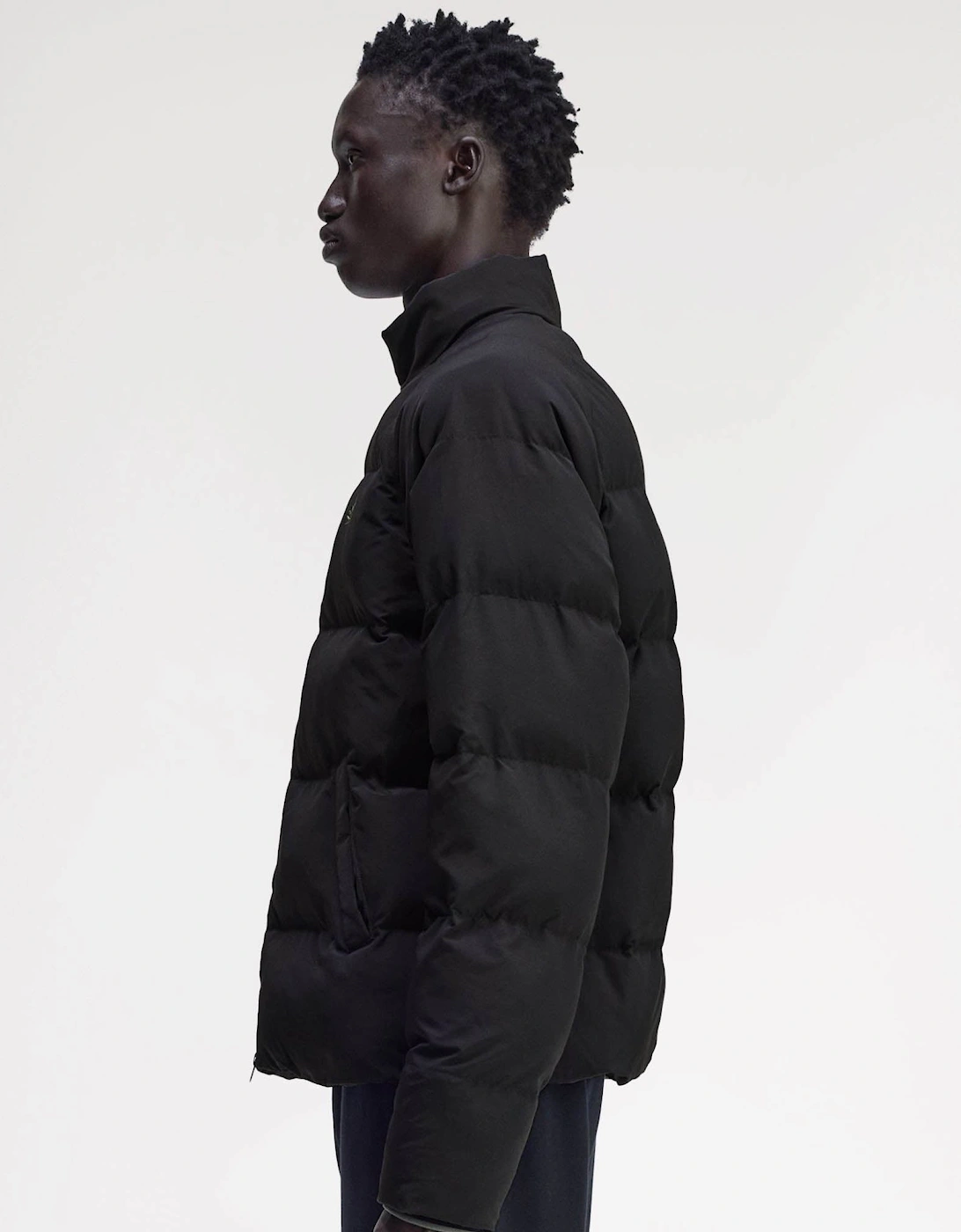 Mens Raglan Sleeve Padded Jacket - Black 102
