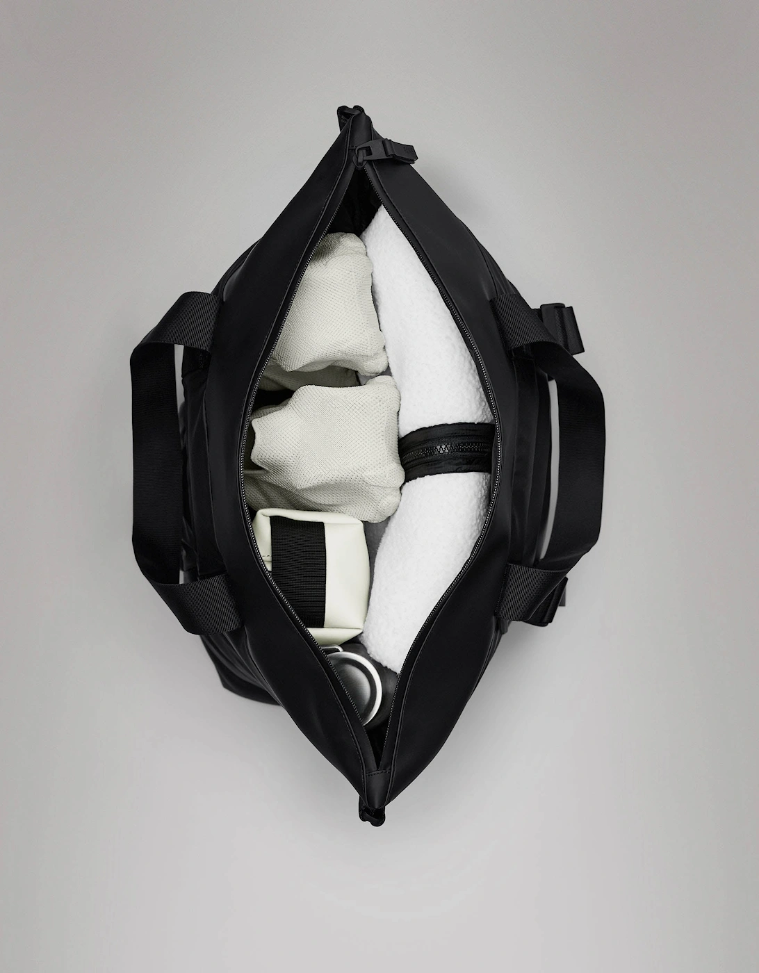 Puffer Mix Tote Bag Mini  - 01 Black