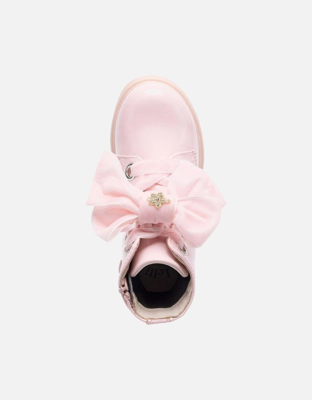 Girls Pale Pink Patent ‘Fior’ Boots
