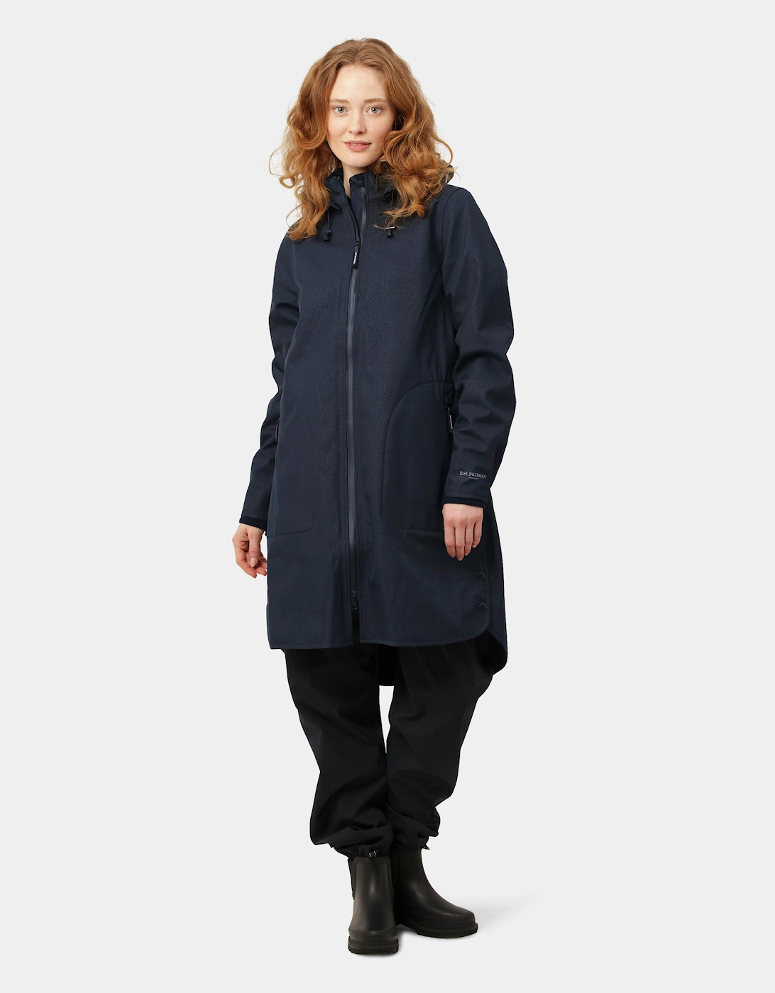 Rain Womens A-Line Softshell Raincoat - Dark Indigo 660