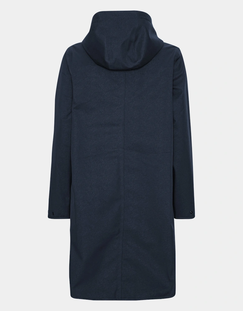 Rain Womens A-Line Softshell Raincoat - Dark Indigo 660