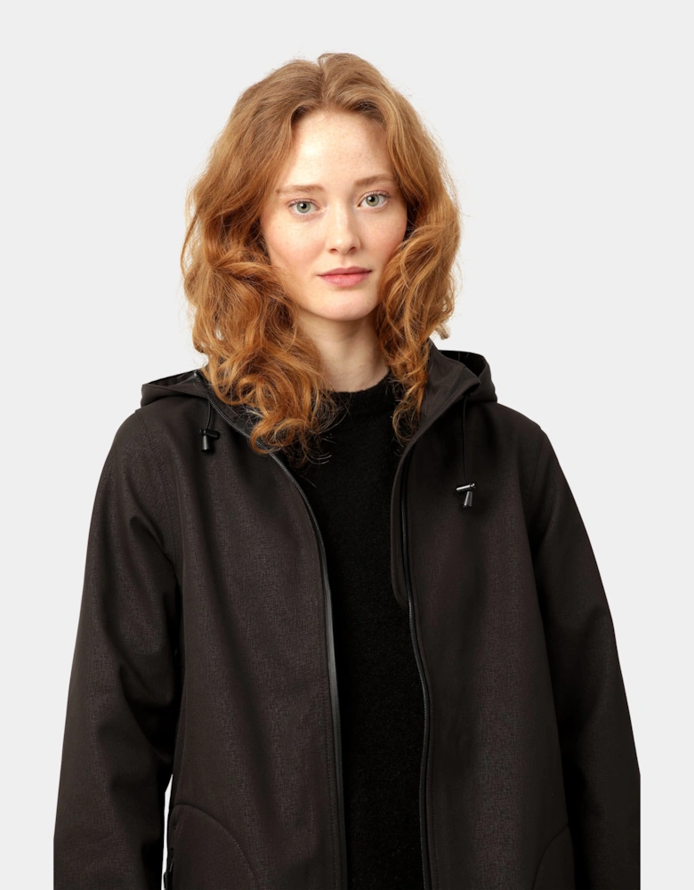 Rain Womens A-Line Softshell Raincoat - Black 001