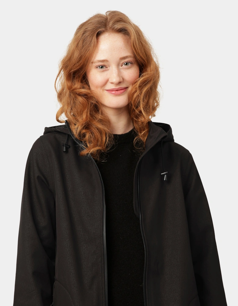 Rain Womens A-Line Softshell Raincoat - Black 001