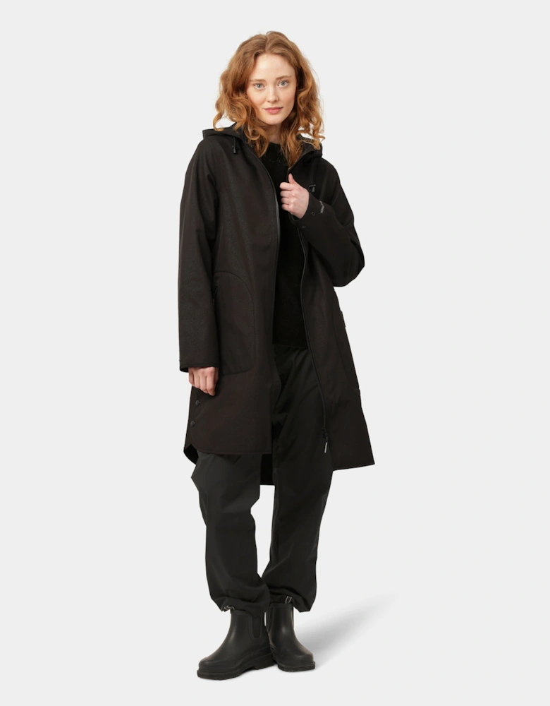 Rain Womens A-Line Softshell Raincoat - Black 001