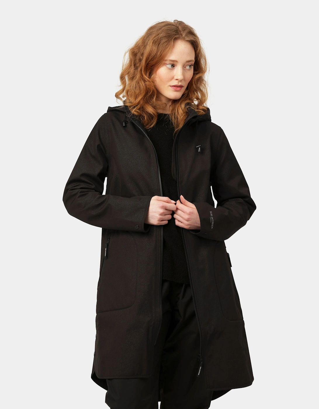 Rain Womens A-Line Softshell Raincoat - Black 001