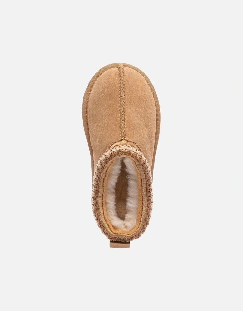 Girls Brown Suede ‘Lidia’ Slippers