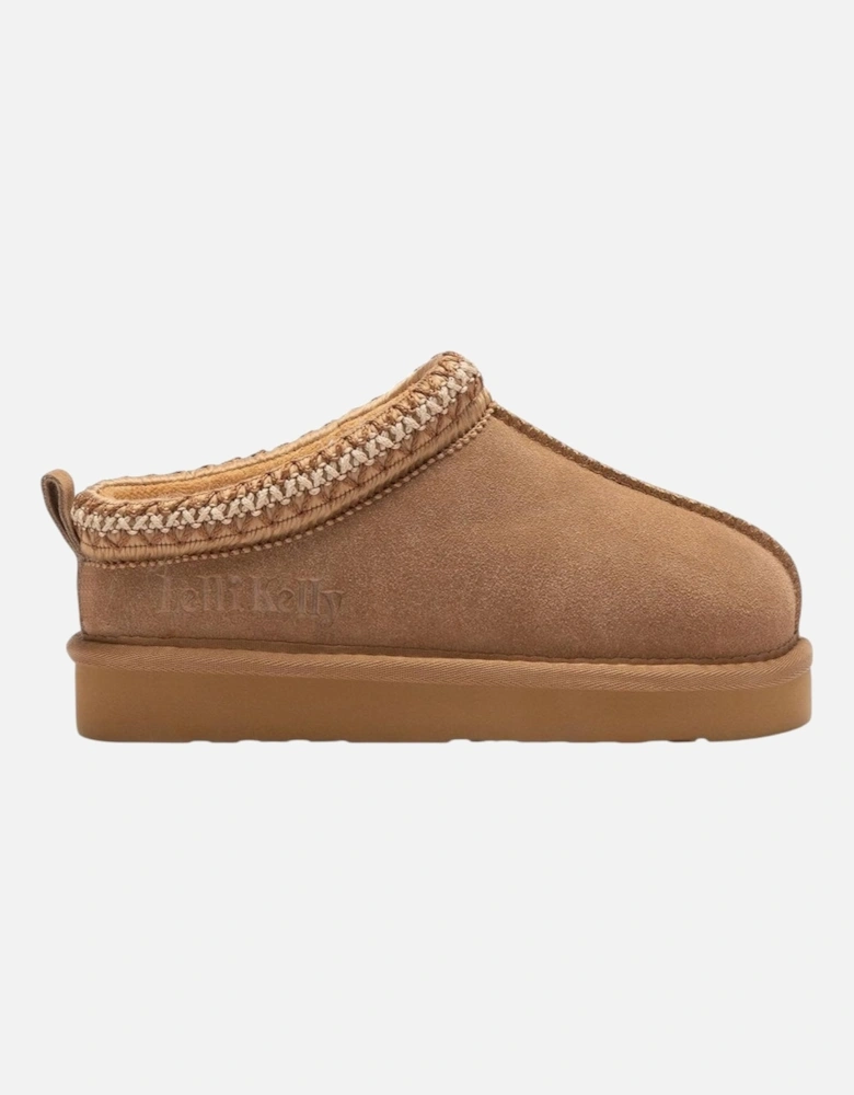 Girls Brown Suede ‘Lidia’ Slippers