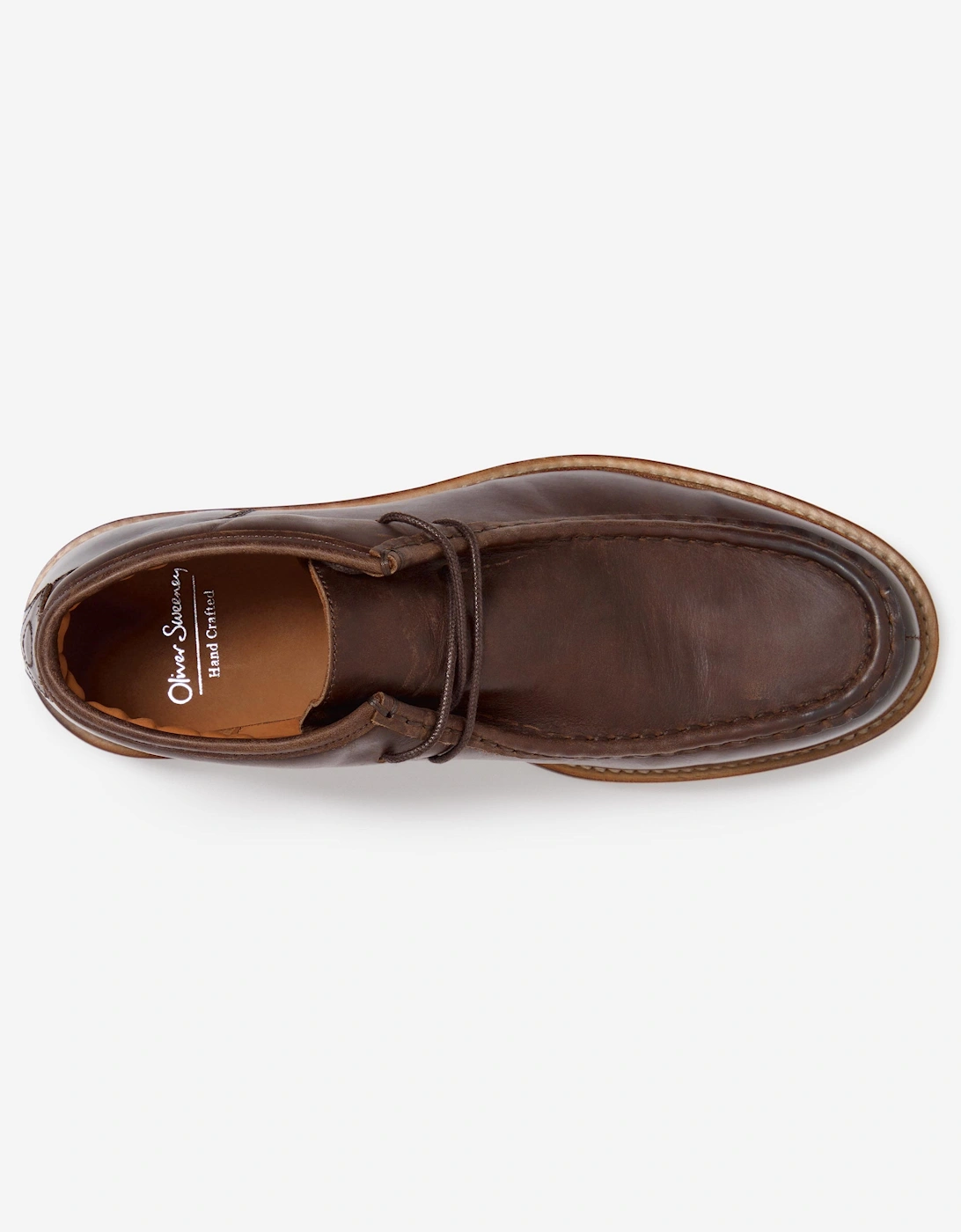 Talisima Mens Oiled Calf Leather Moccasin Boots - Brown