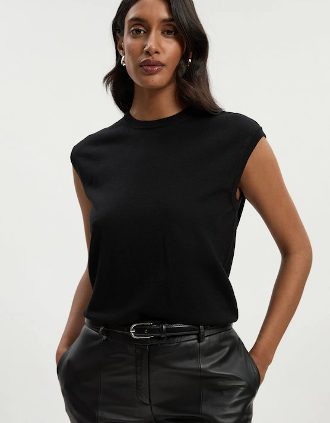 Viscose Blend Knit Top, 2 of 1
