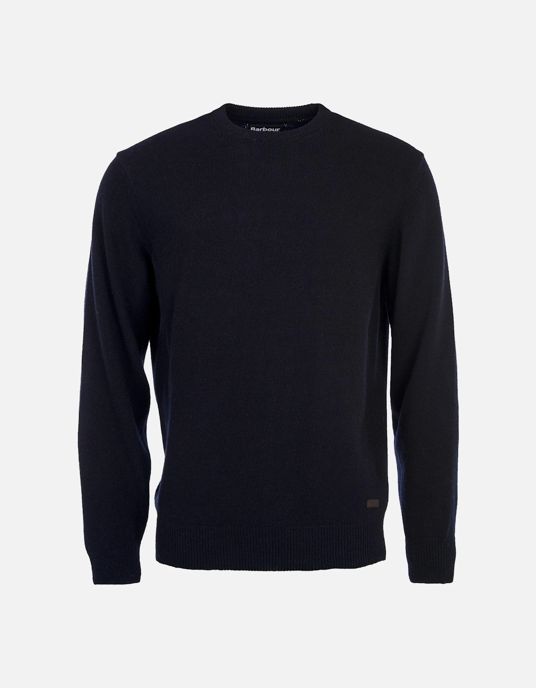Essential Patch Mens Crew-Neck Jumper - Navy