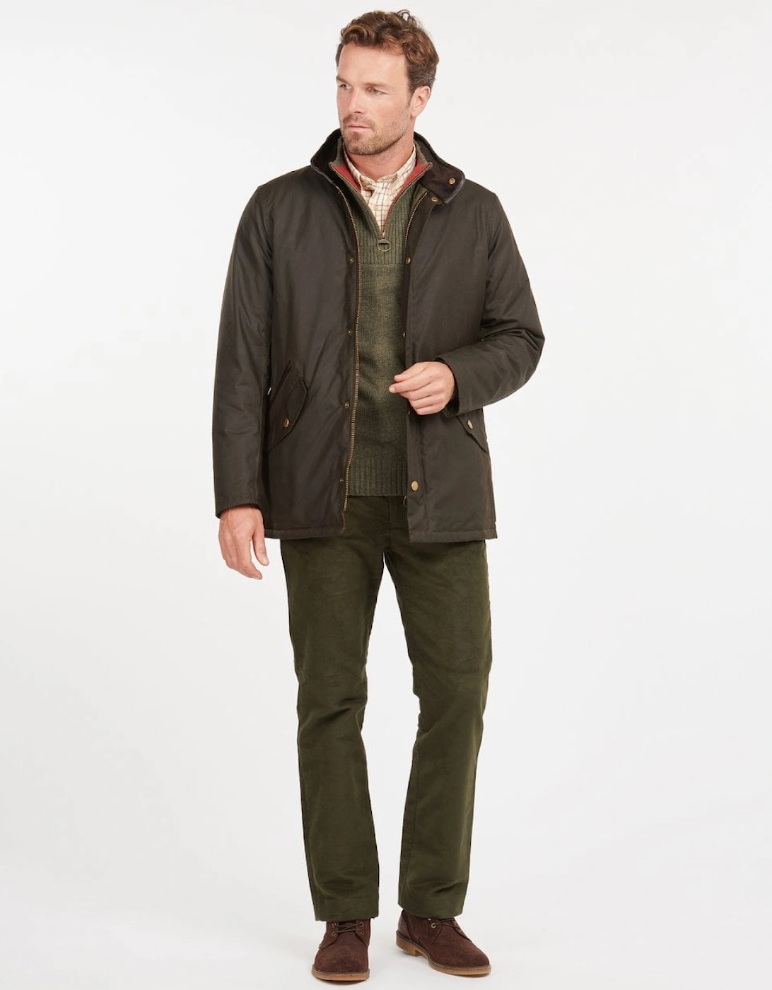 Prestbury Mens Wax Jacket - Olive