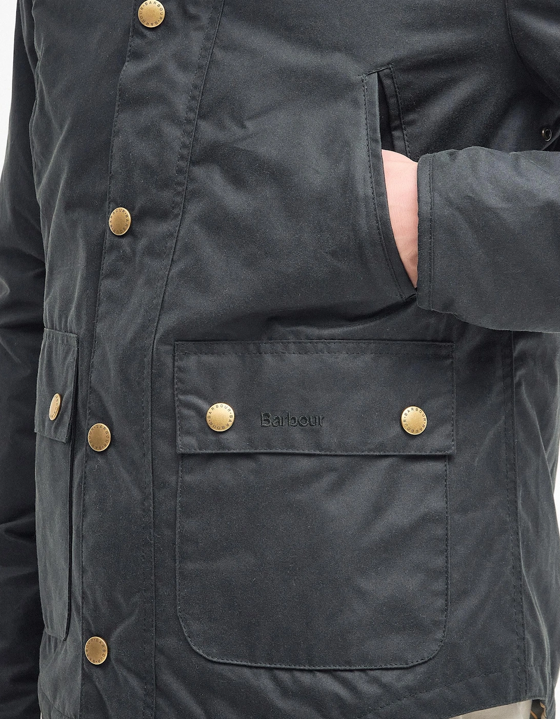Reelin Mens Wax Jacket - Sage