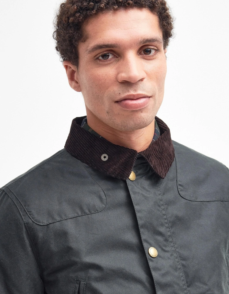 Reelin Mens Wax Jacket - Sage