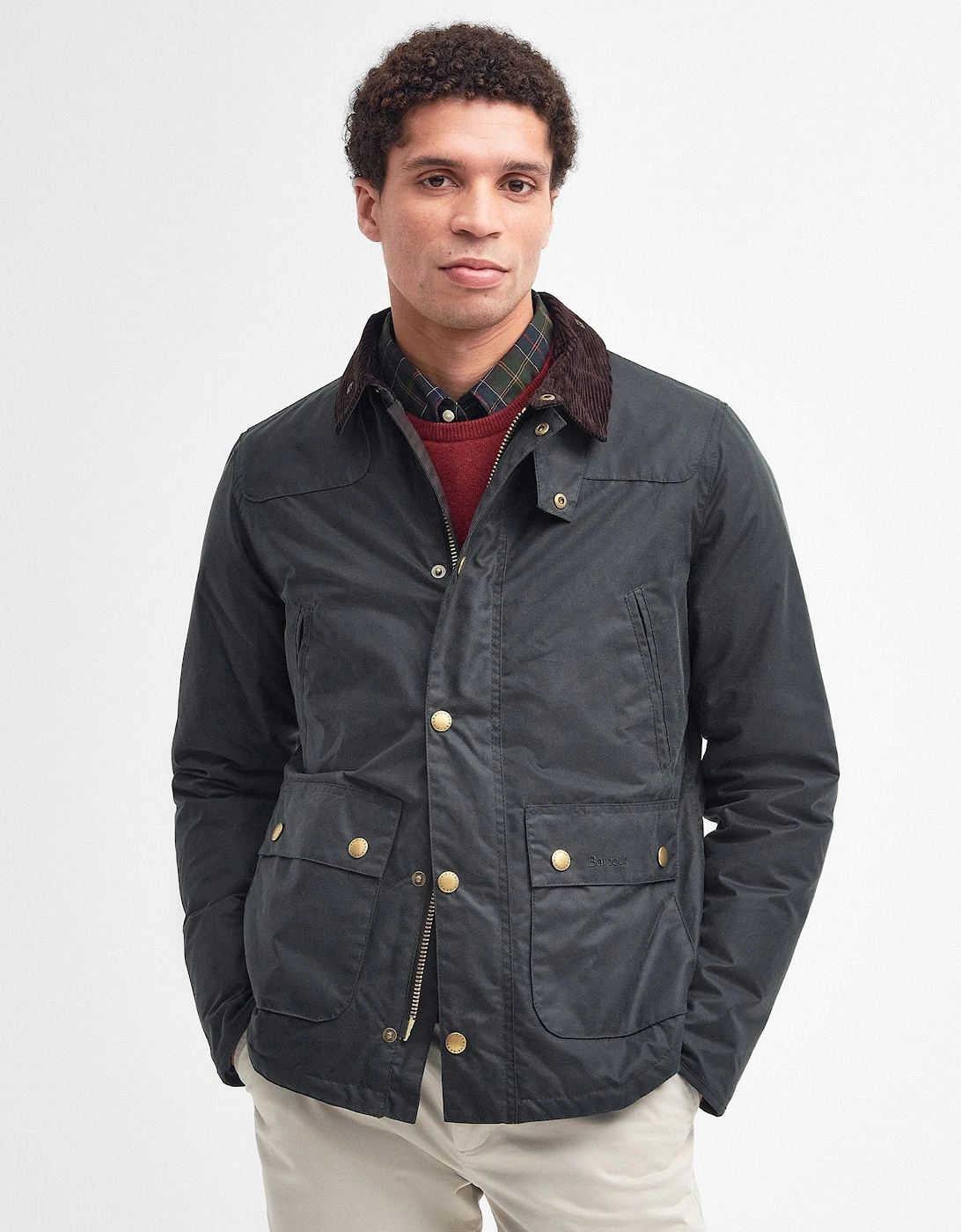 Reelin Mens Wax Jacket - Sage, 11 of 10