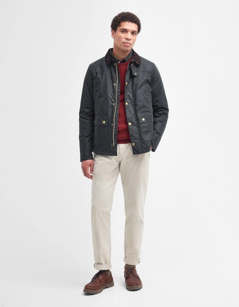 Reelin Mens Wax Jacket - Sage