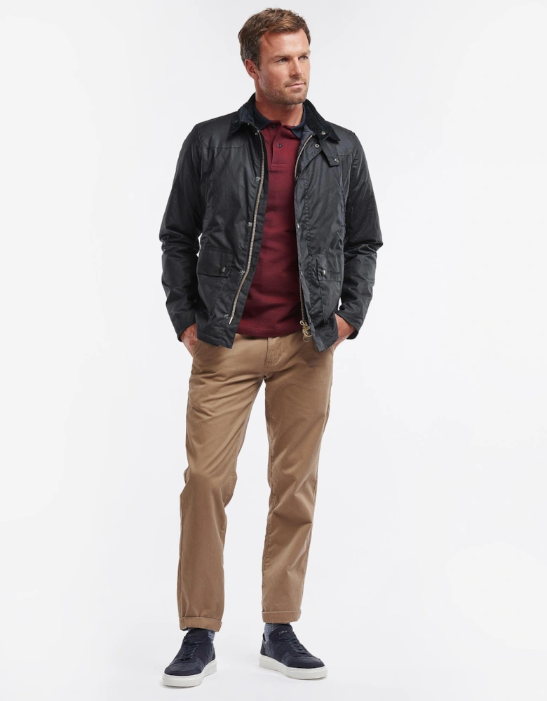 Reelin Mens Wax Jacket - Navy
