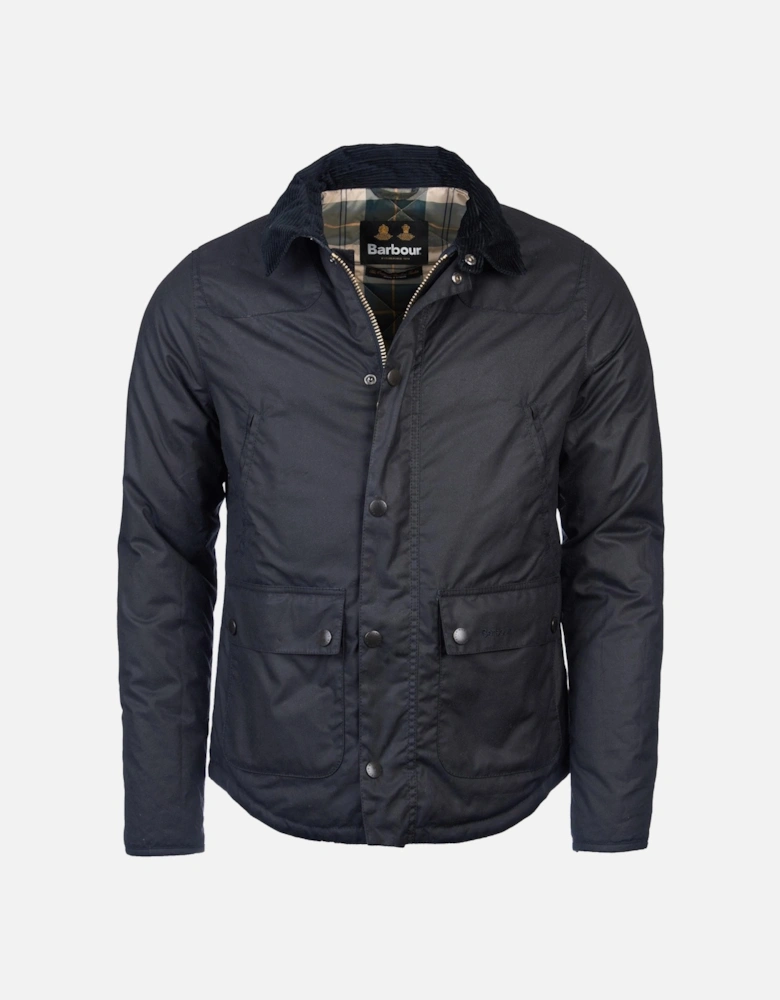 Reelin Mens Wax Jacket - Navy
