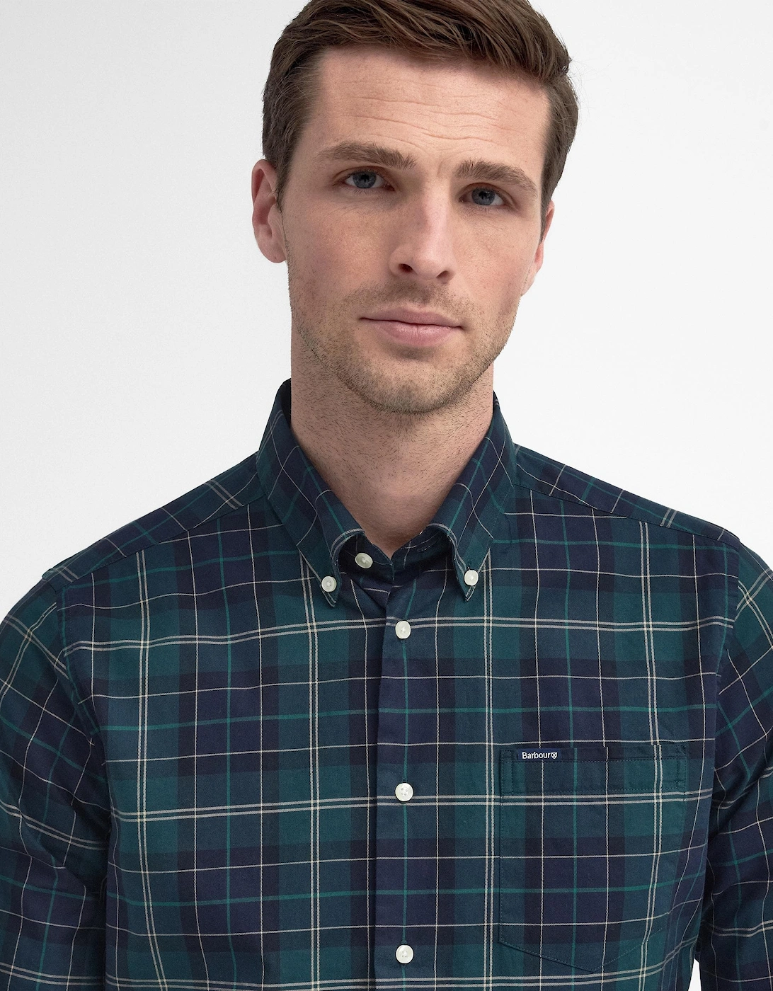 Wetherham Tailored Mens Shirt - Green Loch