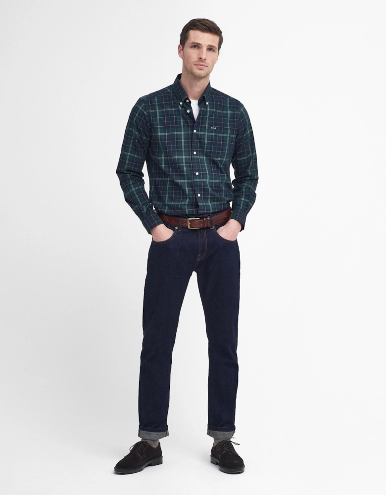 Wetherham Tailored Mens Shirt - Green Loch