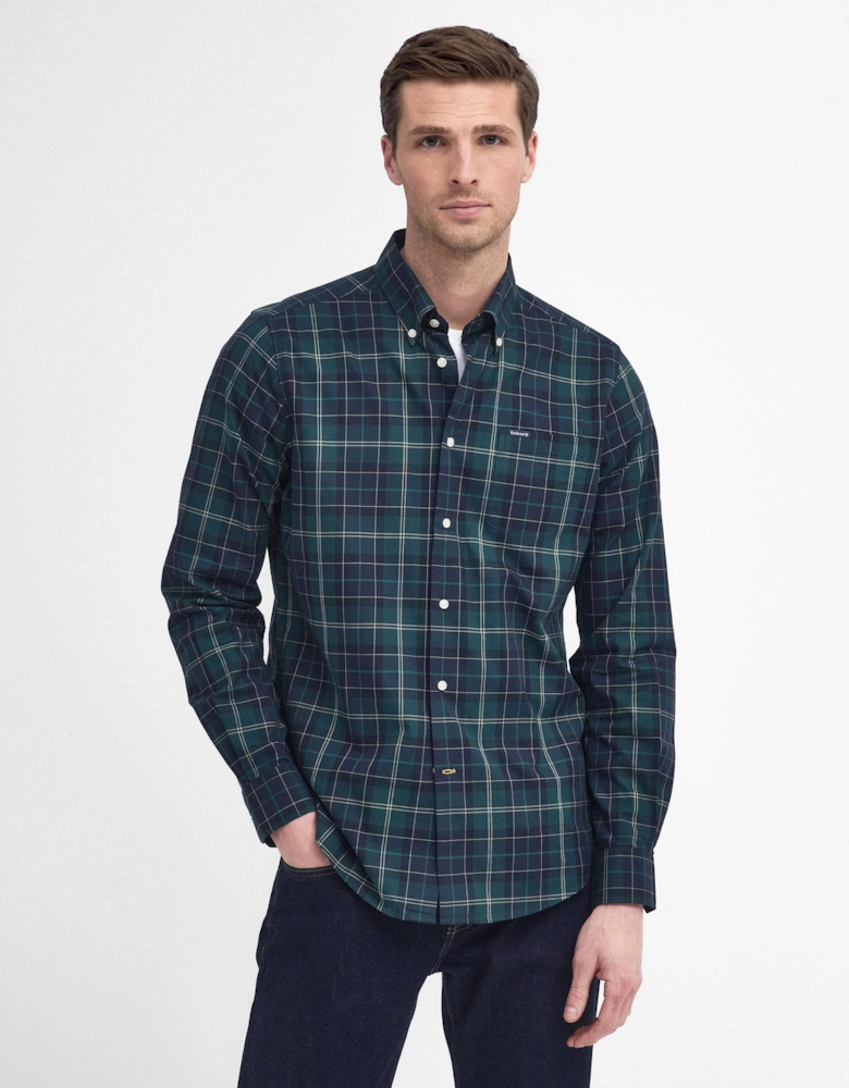 Wetherham Tailored Mens Shirt - Green Loch