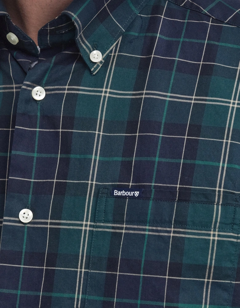 Wetherham Tailored Mens Shirt - Green Loch