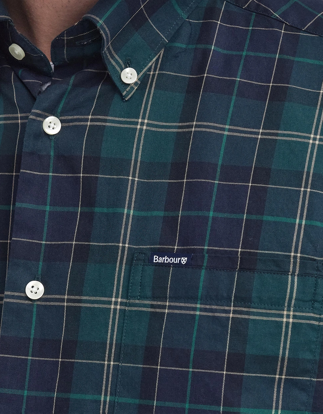 Wetherham Tailored Mens Shirt - Green Loch
