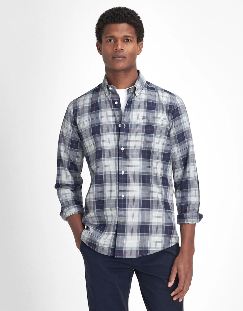 Wetherham Tailored Mens Shirt - Blue Granite