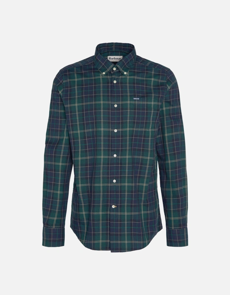 Wetherham Tailored Mens Shirt - Green Loch