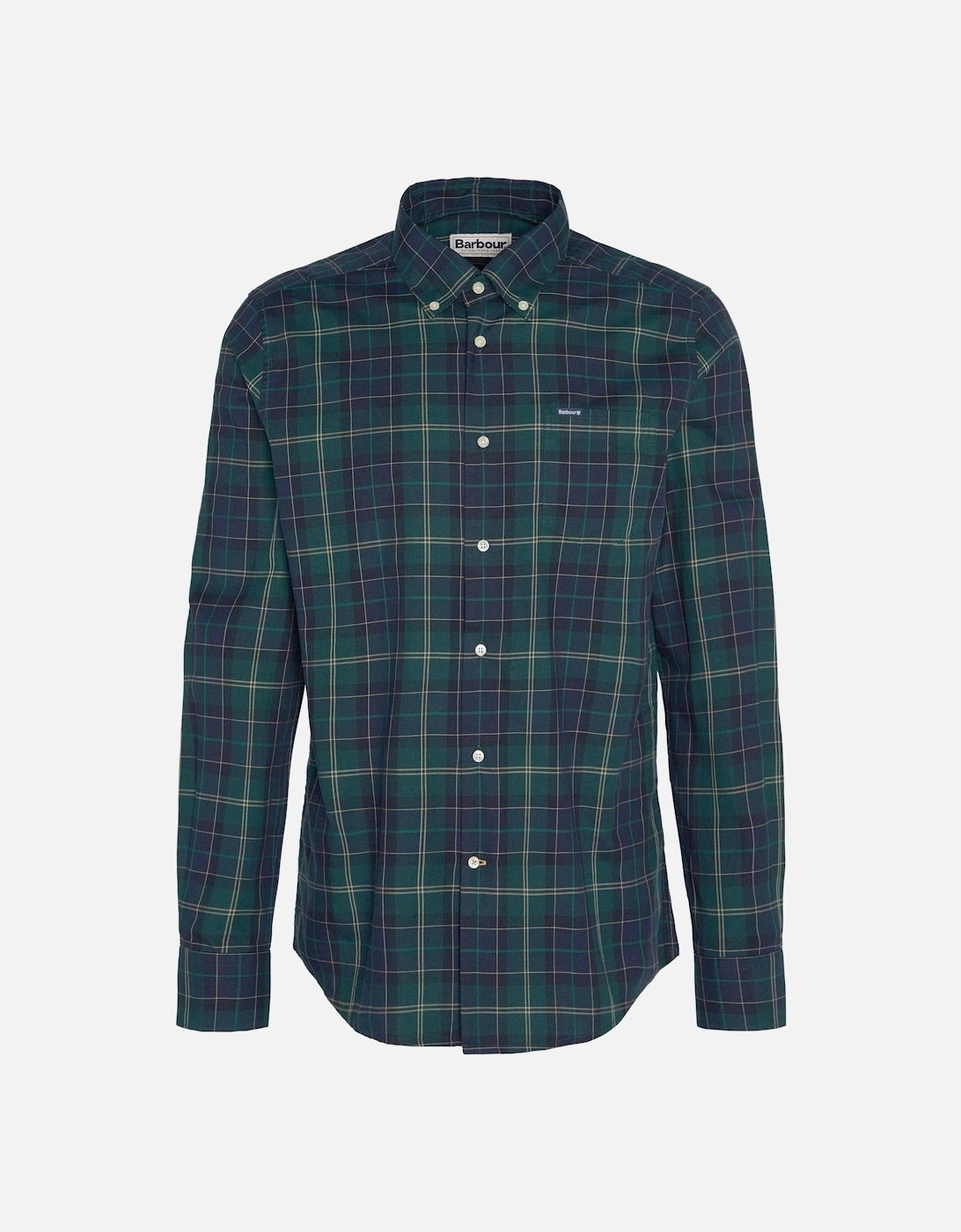 Wetherham Tailored Mens Shirt - Green Loch