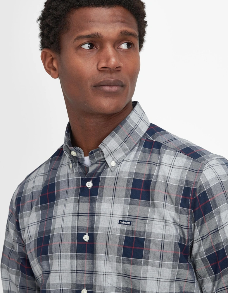 Wetherham Tailored Mens Shirt - Blue Granite