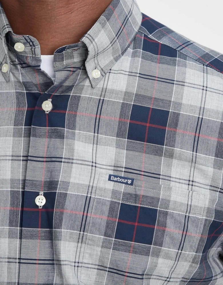 Wetherham Tailored Mens Shirt - Blue Granite