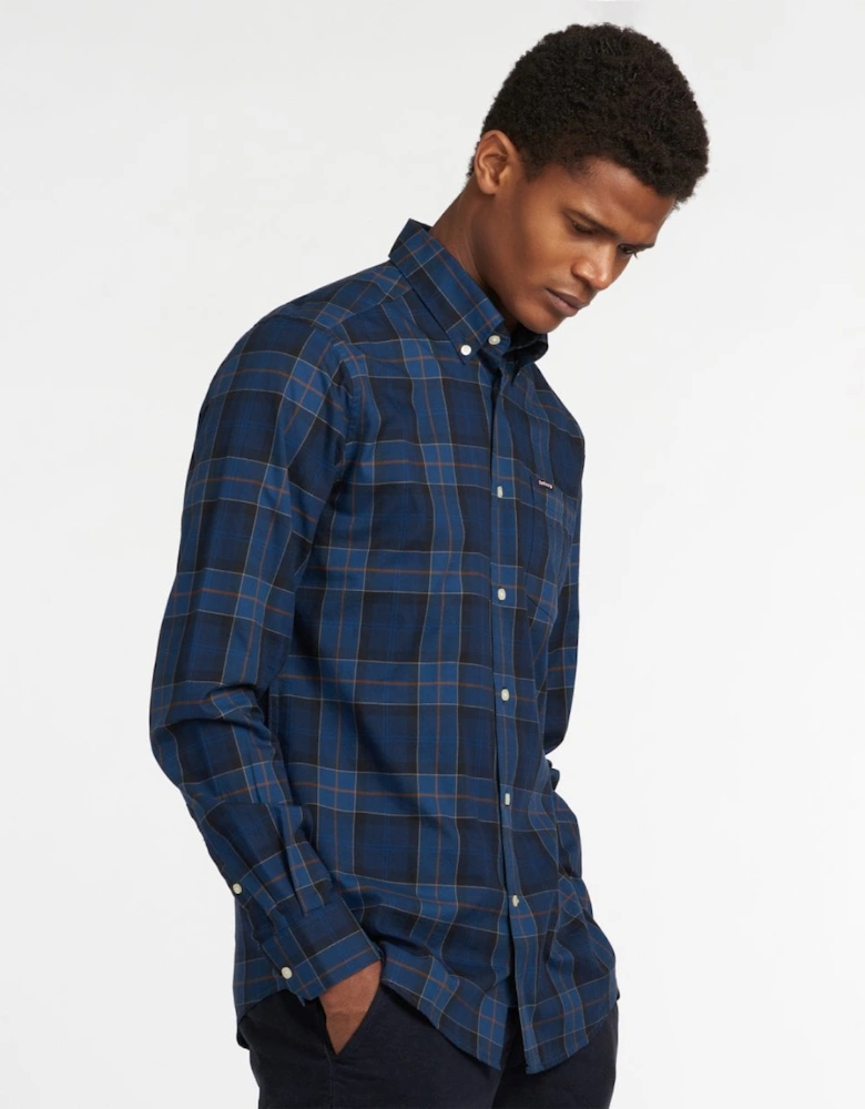 Wetherham Tailored Mens Shirt - Midnight Tartan
