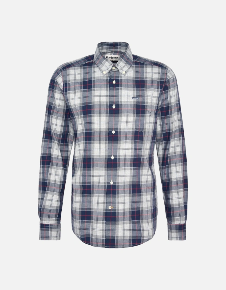 Wetherham Tailored Mens Shirt - Blue Granite