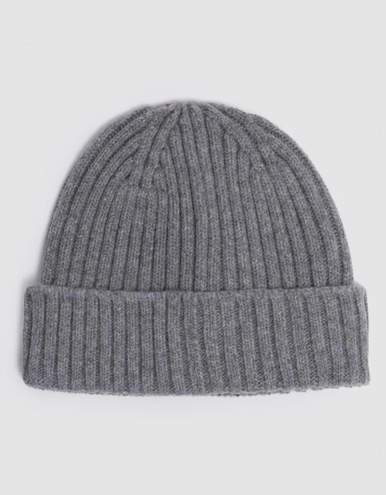 Watch Beanie Hat - Pale Grey Melange