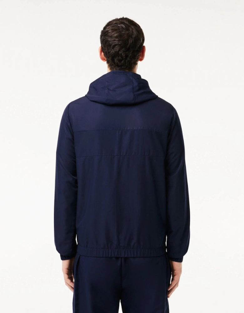 Mens Zipped Training Jacket - Navy Blue 5FS