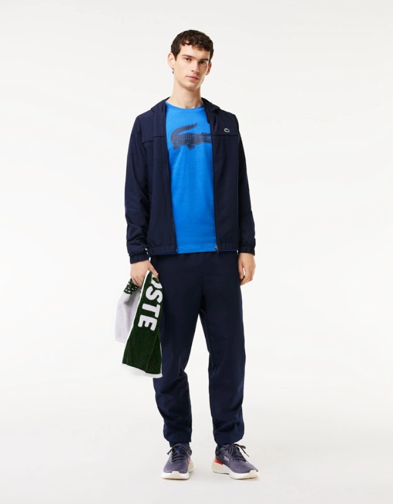 Mens Zipped Training Jacket - Navy Blue 5FS