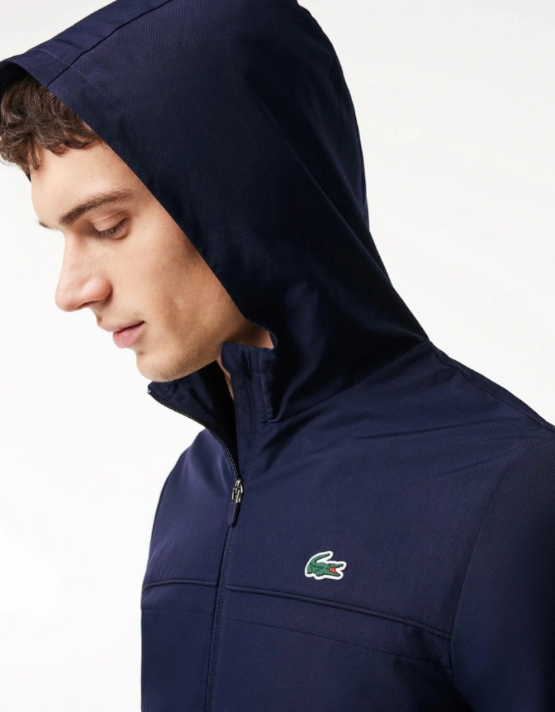Mens Zipped Training Jacket - Navy Blue 5FS