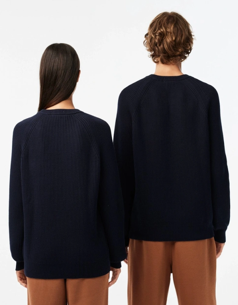 Unisex Organic Cotton Sweater - Navy Blue 166