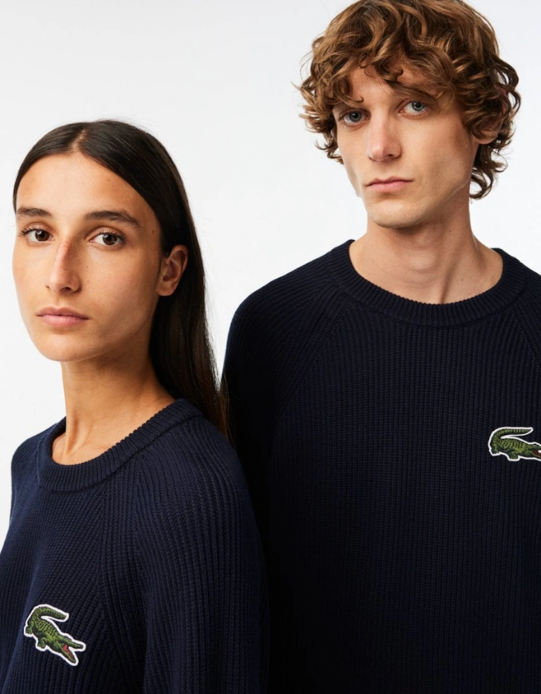 Unisex Organic Cotton Sweater - Navy Blue 166