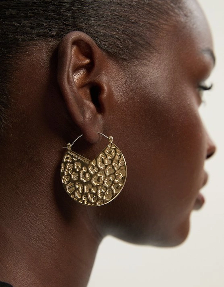 14kt Gold Plated Leopard Spot Earrings