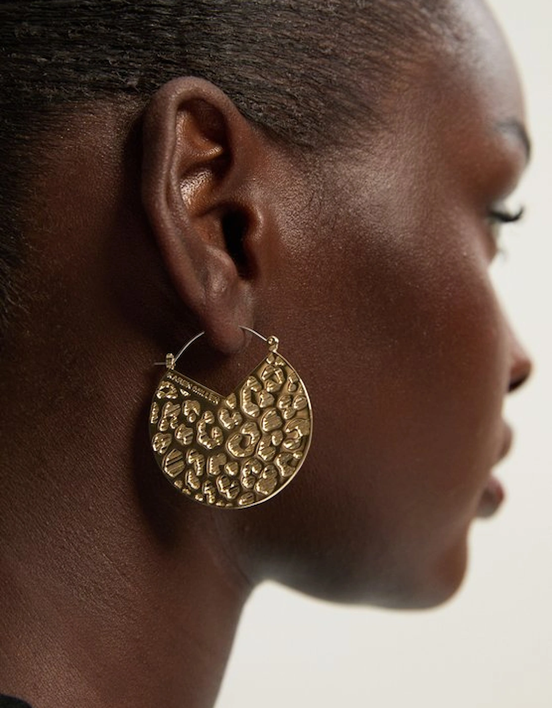 14kt Gold Plated Leopard Spot Earrings, 2 of 1