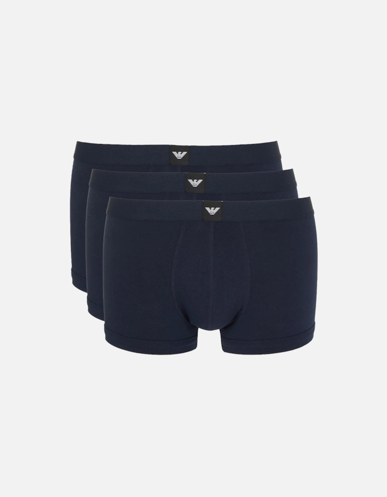 3-Pack Boxer Trunks, Armani Blue