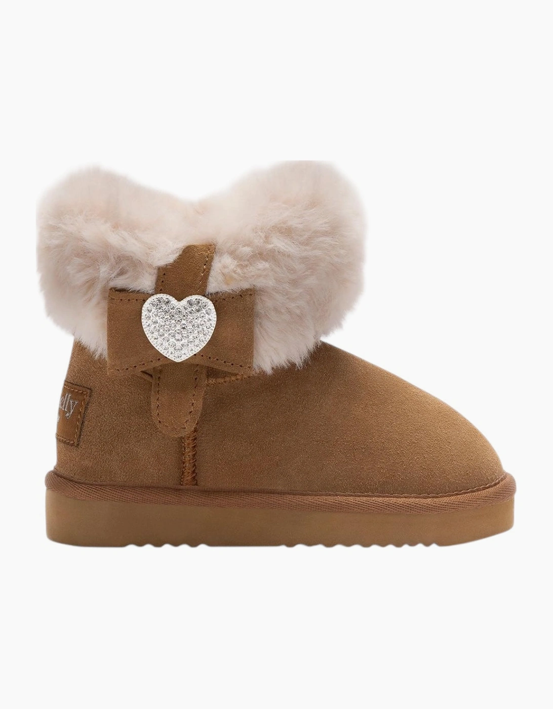 Lelli Kelly Girl's Girls Brown Suede ‘Zoey’ Fluffy Boots - Size: 12.5