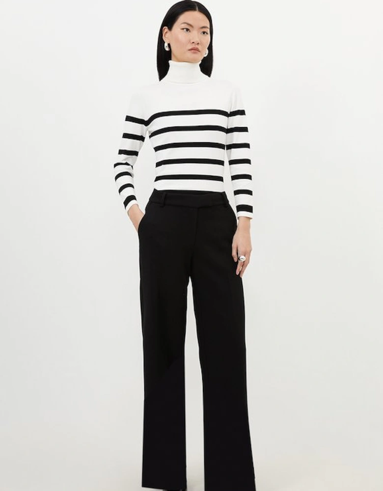 Tall Compact Stretch Essential Tailored Straight Leg Trouser