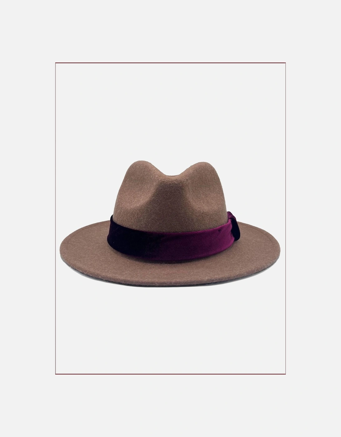 Frankie Wool Fedora - Mink