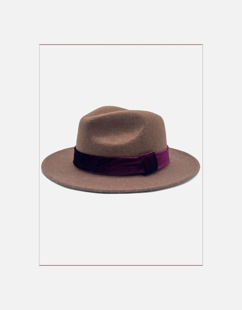Frankie Wool Fedora - Mink