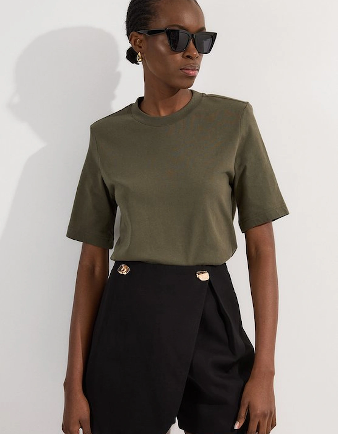 Viscose Linen Tailored Wrap Skort, 2 of 1